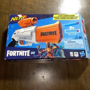 NERF Fortnite SR 4-Dart Hammer Action Elite Age 8+